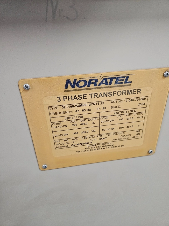 3-040-701600B / 160kVA