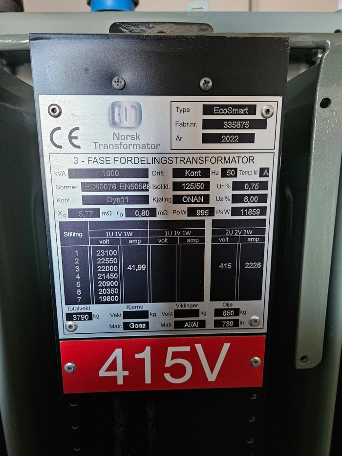 335675 / 1600kVA